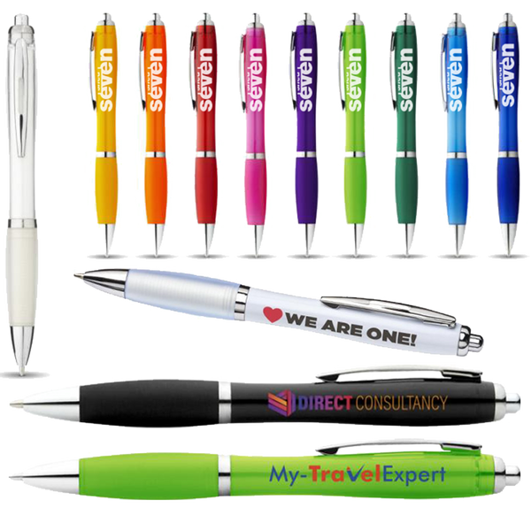 Curvy Nash Ballpens - Unprinted Sample