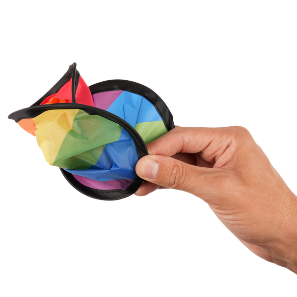 Foldable Rainbow Frisbees Unprinted Sample