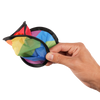 branded pride items outdoor, frisbee with pride flag
