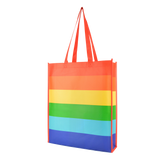 branded pride bags, printed rainbow bags
