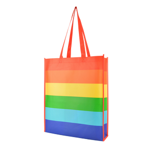 branded pride bags, printed rainbow bags
