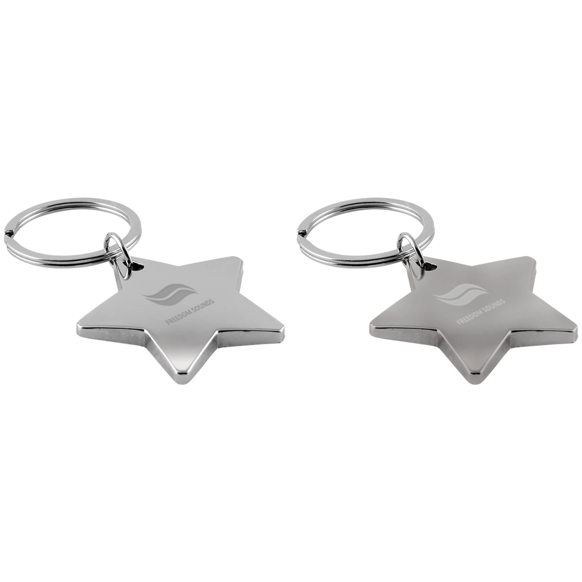Branded Metal Star Shaped Keyrings UK - PG Promotional Items