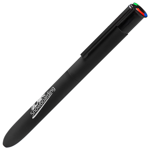 Quatro GRS Recycled Ballpens, Chilli concept 4 colour