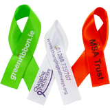 Printed campaign ribbons, branded event ribbons