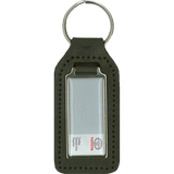 Branded Leather Keyrings with epoxy decal