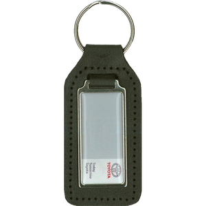 Branded Leather Keyrings with epoxy decal
