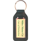 Branded Car Dealership Keyrings - Recycled leather