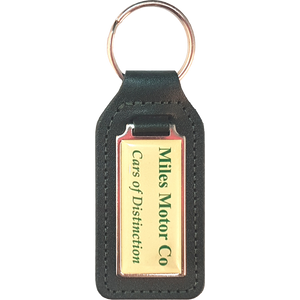 Branded Car Dealership Keyrings - Recycled leather