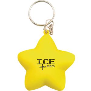 Branded Stress Star Keyrings - PG Promotional Items