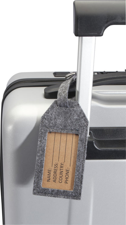 Tie luggage tag