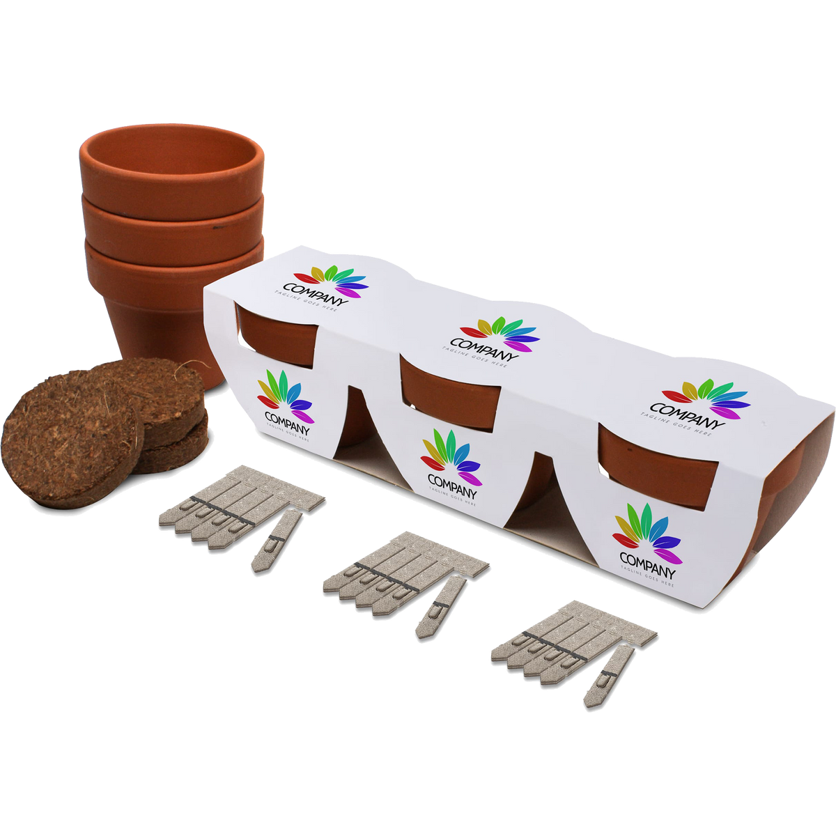 Branded Trio Seed Pot Gardens, PG Promotional Items UK