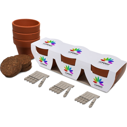 Branded Trio Seed Pot Gardens, PG Promotional Items UK