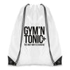White Coloured Trim Pegasus Drawstring Bag - Unprinted Sample