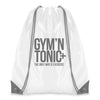 White Coloured Trim Pegasus Drawstring Bag - Unprinted Sample