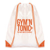 White Coloured Trim Pegasus Drawstring Bag - Unprinted Sample