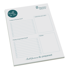 branded desk pads, printed a4 notepads, custom notepads with logo
