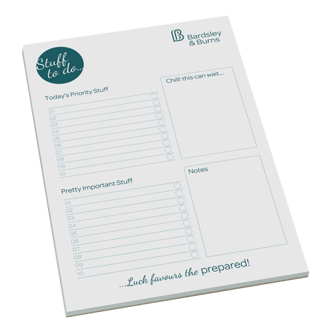 branded desk pads, printed a4 notepads, custom notepads with logo