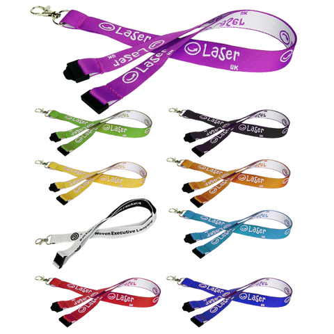  - 15mm Woven Lanyards - Unprinted sample  - PG Promotional Items