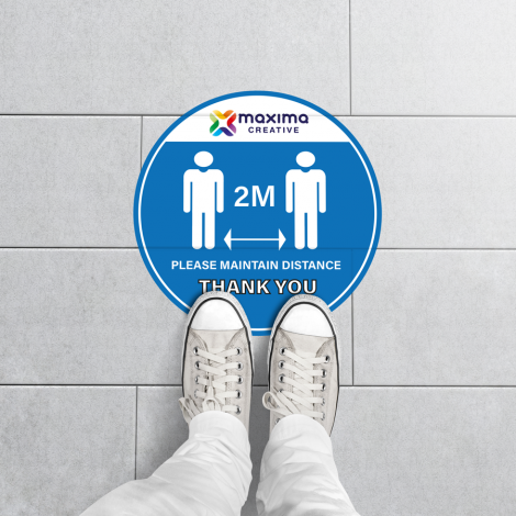printed floor graphics, circular floor graphics printed