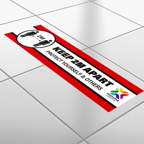 printed floor stickers, printed floor graphics rectangle