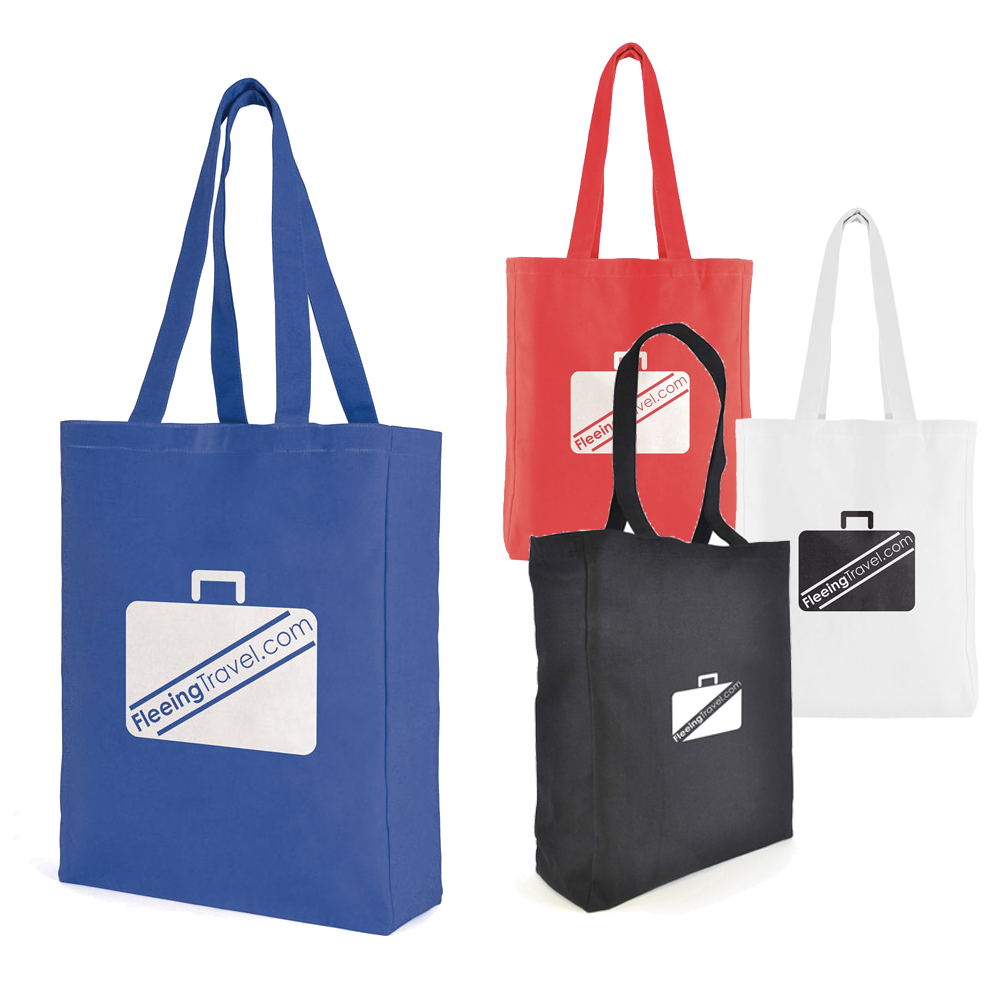 printed 10oz canvas bags, premium shopper bags branded