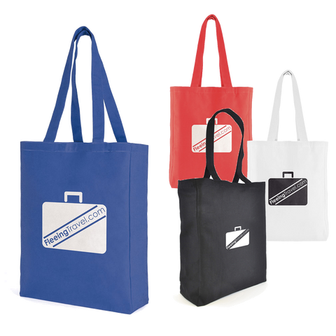 printed 10oz canvas bags, premium shopper bags branded