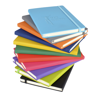 Notepads & Paper - A5 Soft PU Notebooks - Debossed  - PG Promotional Items