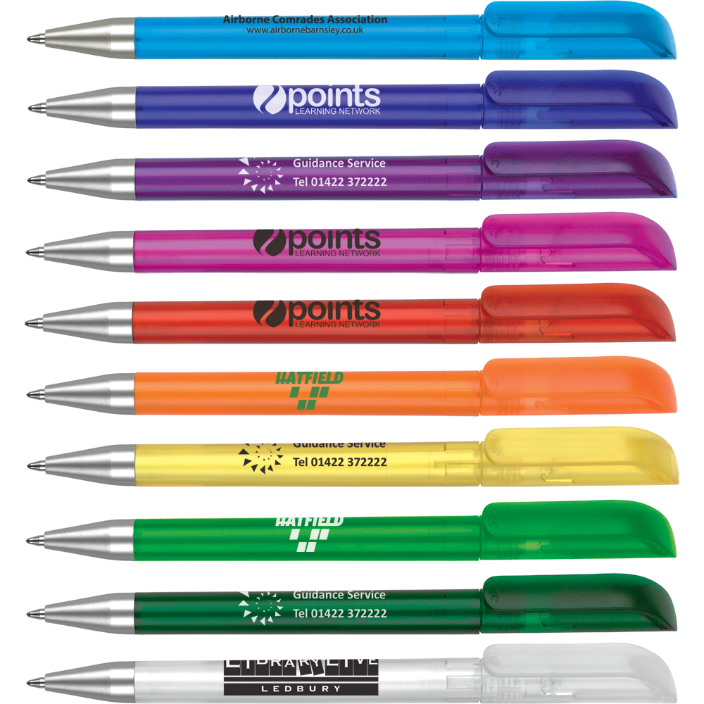 Low cost promotional pens - Alaska Frost Pens - 48 hour  - PG Promotional Items