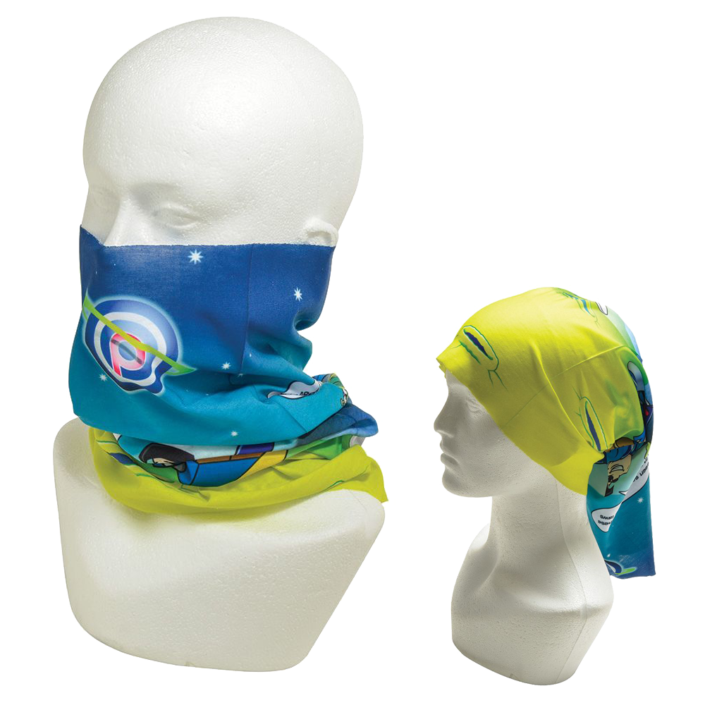 Printed bandanas, promotional bandanas, printed face coverings, bespoke face masks
