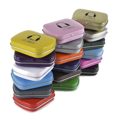  - Coloured Mint Tins - Unprinted sample  - PG Promotional Items