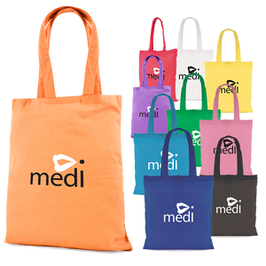 promotional cotton bags, printed cotton bags, branded cotton bags, branded coloured bags, printed coloured bags