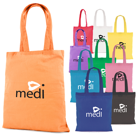 promotional cotton bags, printed cotton bags, branded cotton bags, branded coloured bags, printed coloured bags