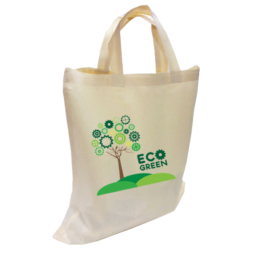 100% Natural Cotton Totes Short Handles