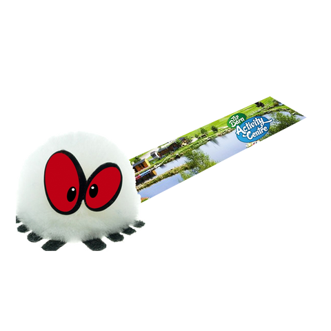  - Crazy Eye Bugs - White - Unprinted sample  - PG Promotional Items