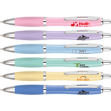 Low cost promotional pens - Curvy Pastel Pens  - PG Promotional Items
