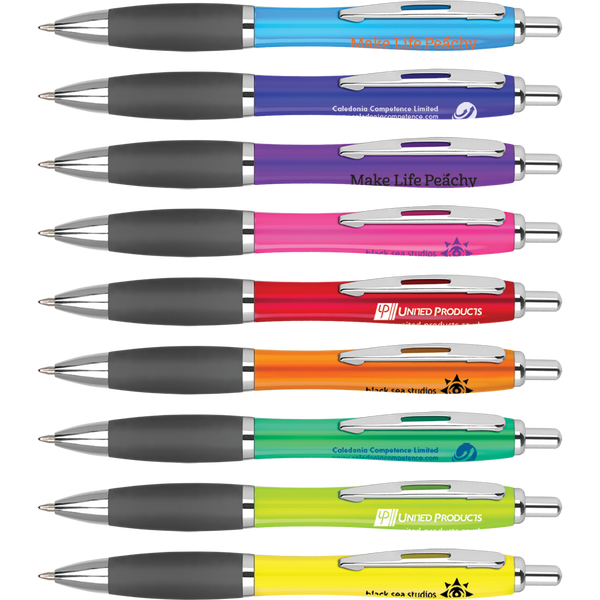 Colour Curvy Pens - Unprinted sample