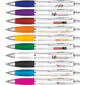 Low cost promotional pens - Digital Printed Curvy Pens  - PG Promotional Items