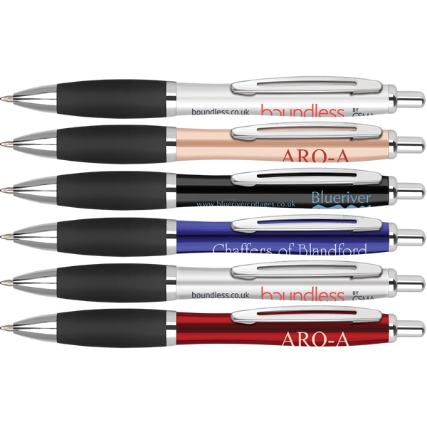 Metal Curvy Pens - Unprinted sample