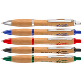 contour bamboo, bamboo curvy pens printed uk
