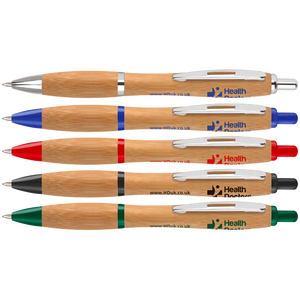 contour bamboo, bamboo curvy pens printed uk