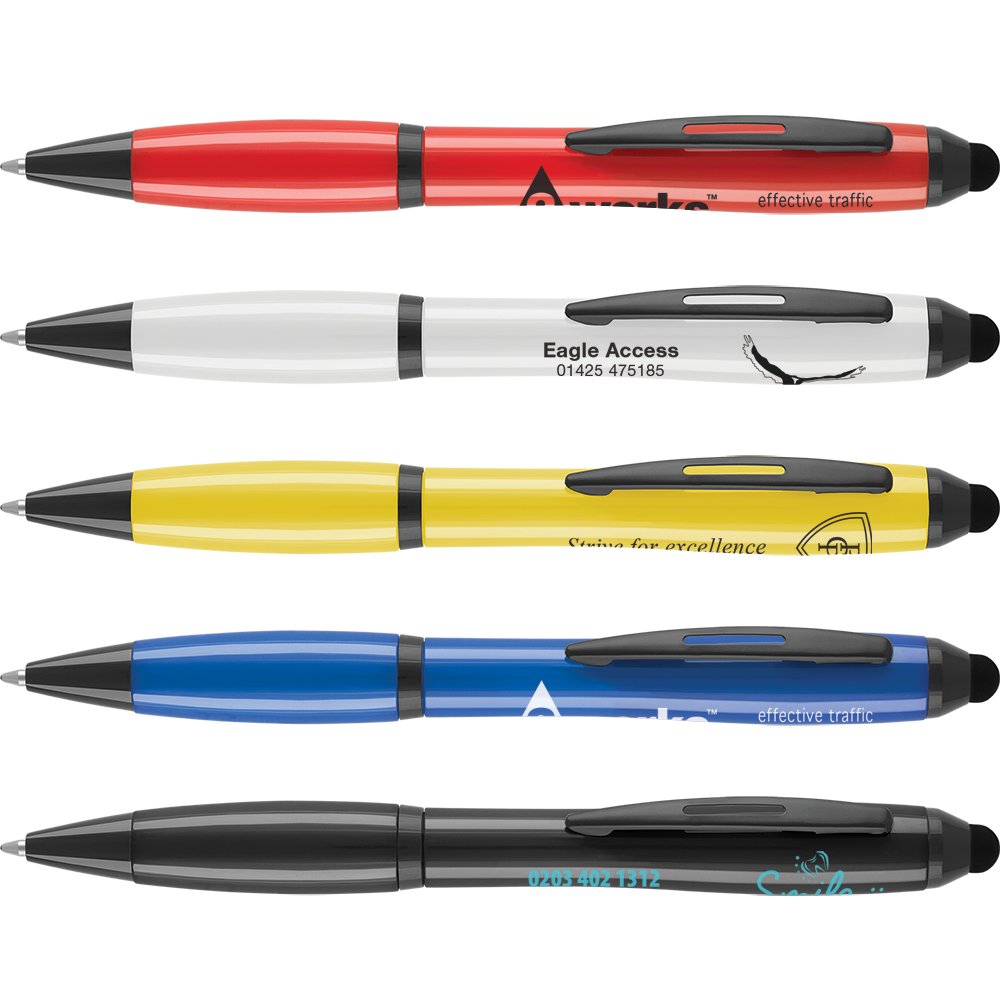 Multifunction Pens - Stealth Curvy Pens  - PG Promotional Items