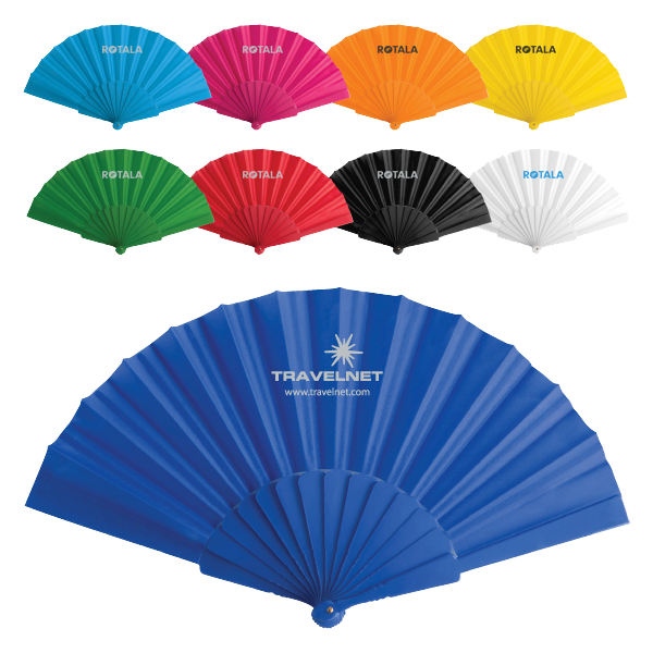 Concertina Hand Fans - Unprinted sample