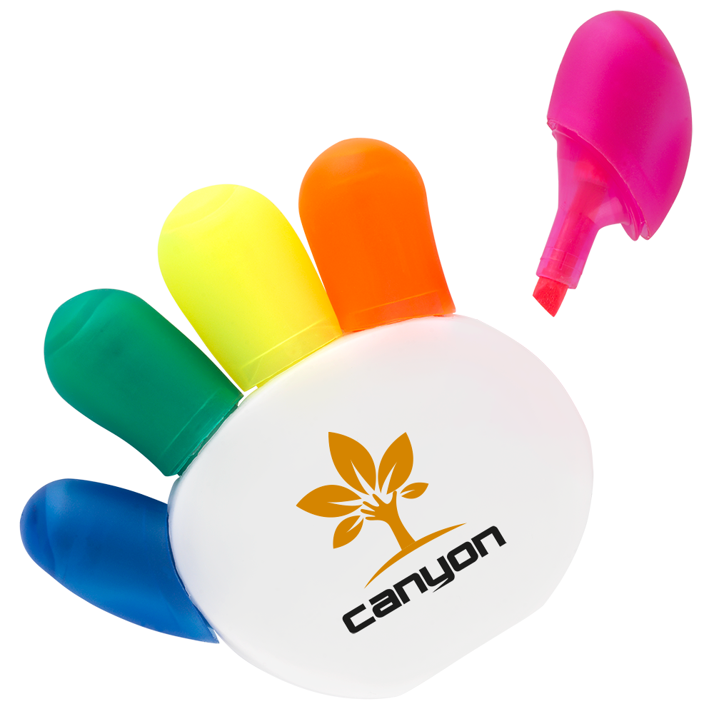 Highlighters - Hi-Five Highlighters  - PG Promotional Items