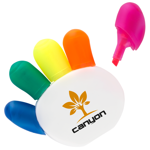 Hi-Five Highlighters - Unprinted sample