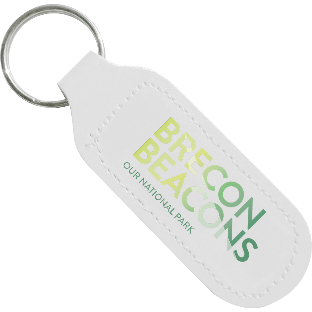 Promotional Leather Keyrings - Digital Leather Keyrings - Oblong  - PG Promotional Items
