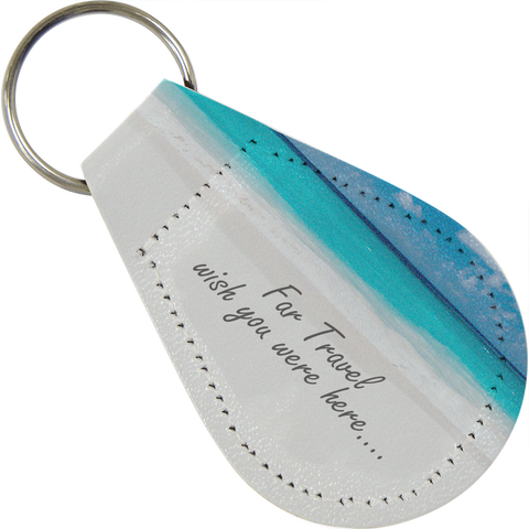 Promotional Leather Keyrings - Digital Leather Keyrings - Pear  - PG Promotional Items