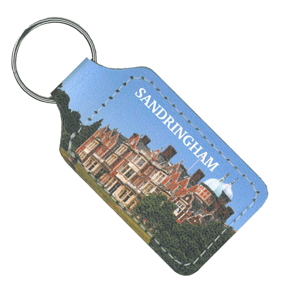 Promotional Leather Keyrings - Digital Leather Keyrings - Square  - PG Promotional Items