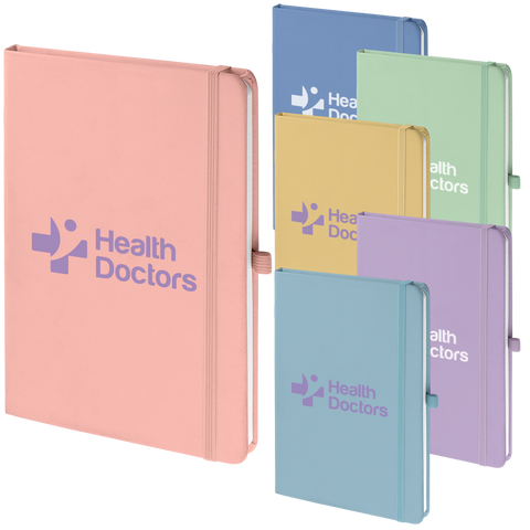 Notepads & Paper - A5 Soft Mood Notebooks Pastel - FSC Approved  - PG Promotional Items