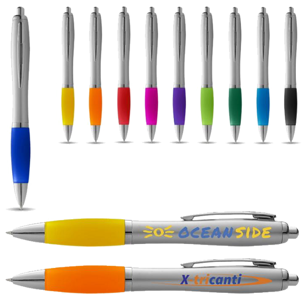 Curvy Nash Ballpens - Silver Barrel