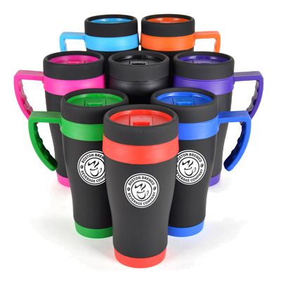 Oregan Black Thermo Mugs - Unprinted sample